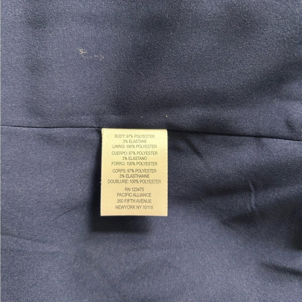 Tahari Blue and White Pinstripe Blazer - Picture 8 of 9